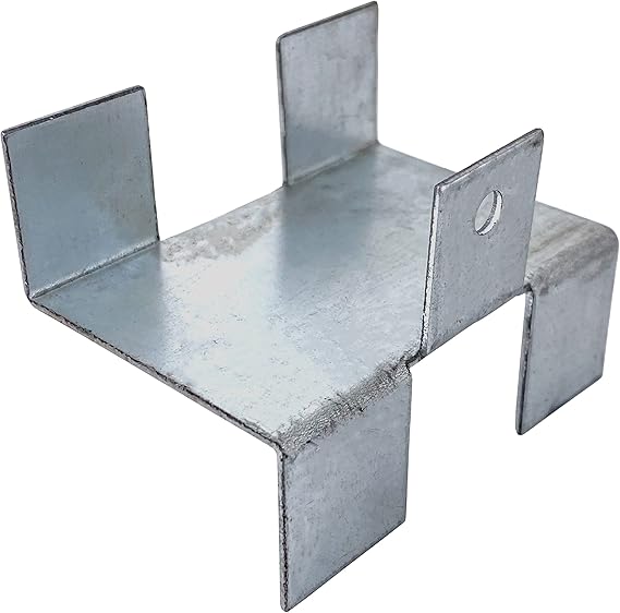 IRONTITE® Pack of 4 Gravel Board Clips, Screw in Fence Panel Clips to Help Keep Your Panels