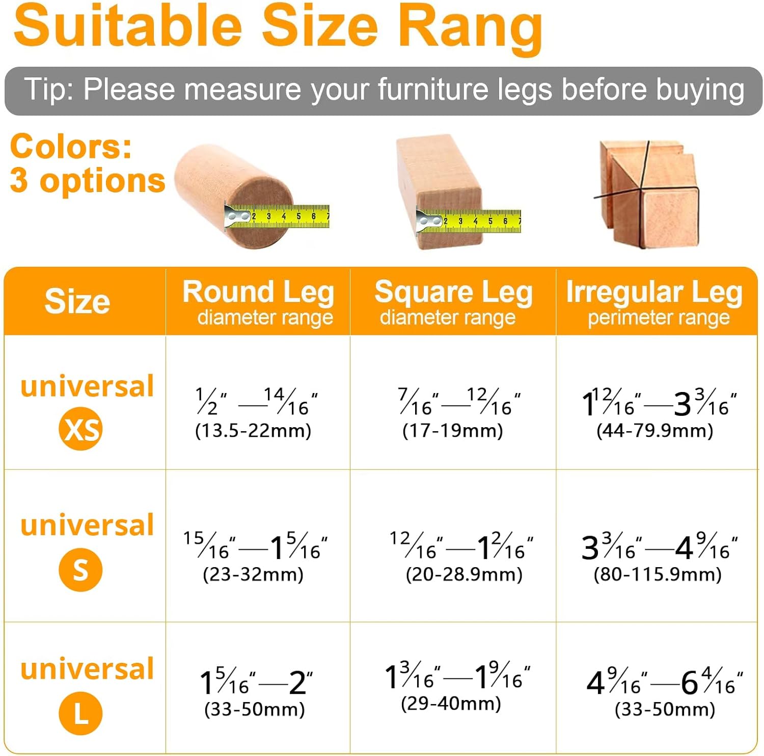 CHUNZEXI 32 Pack Chair Leg Floor Protectors for Hardwood Floors, Silicone Felt Covers Pads Caps, Protect Wood Furniture Feet Floors Noise Reduce and Scratch (Universal Small)