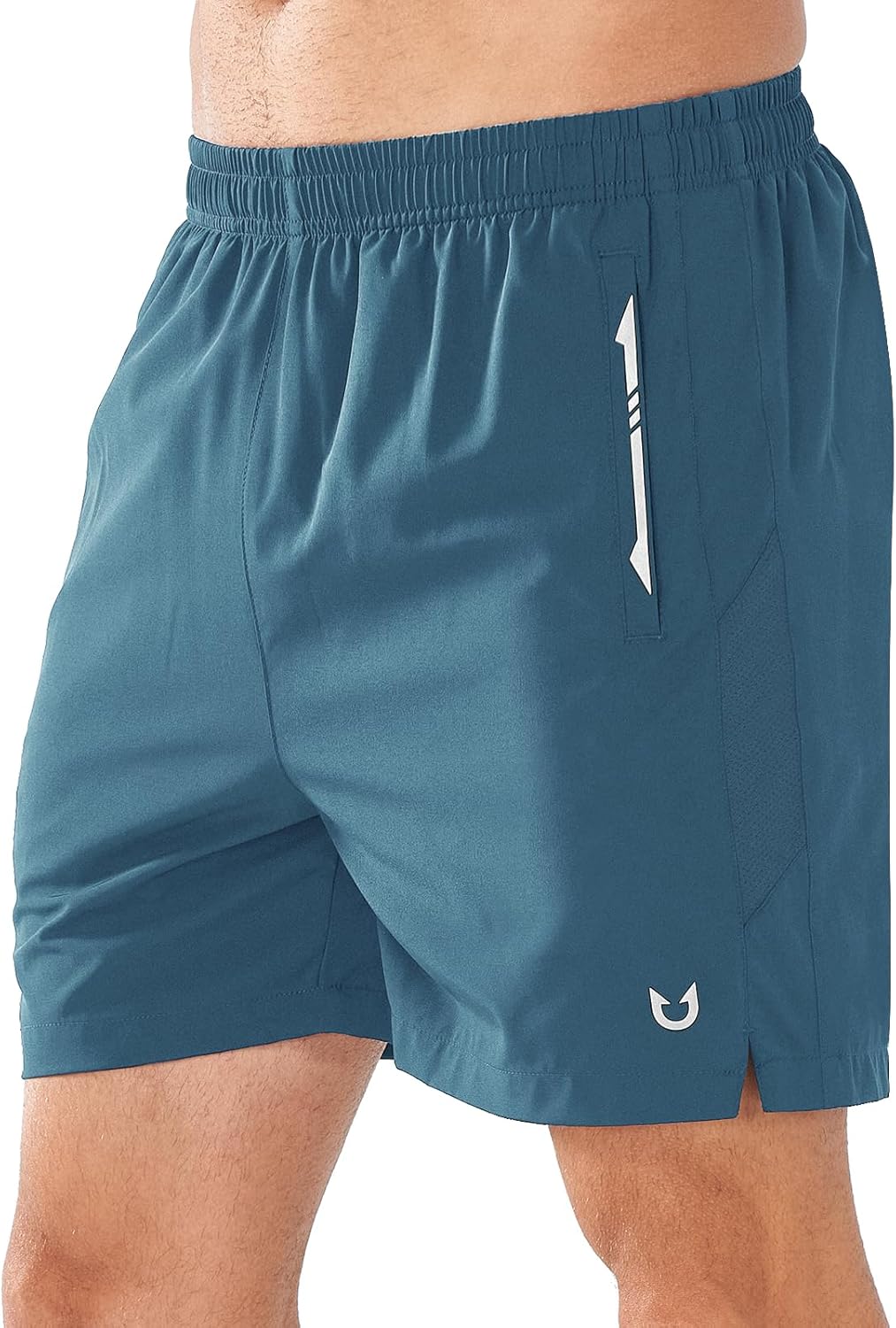 Nepest Pantalones Cortos Deportivos Para Correr De 5 Pulgadas Con Bolsillos, Ligeros, De Secado Rápido, Para Gimnasio, Entrenamiento, Sin Forro, Pantalones Cortos, Azul Oscuro