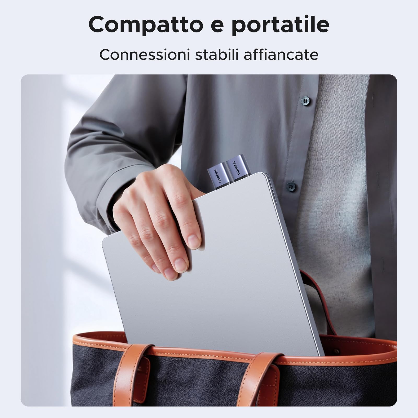 UGREEN Adattatore USB C a USB 3.2 10Gbps Convertitore Tipo C Femmina a Tipo A Maschio Ricarica Rapida Trasmissione Dati