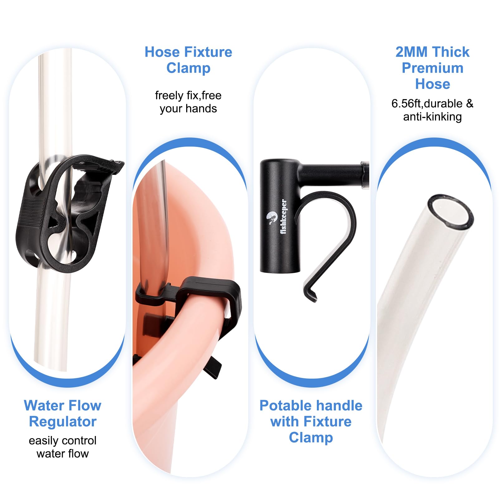 fishkeeper Cambio de Agua de Acuario, Filtro de Arena para Limpieza de Acuario, pecera Kit de Limpieza de Grava de Acuario con caudal de Agua Regulable para Limpieza de Arena(L)