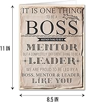 Vista 2 de Qiliji Tarjeta de cumpleaños retro para hombres y mujeres, divertido regalo del día del jefe, tarjeta del día del jefe grande, tarjetas