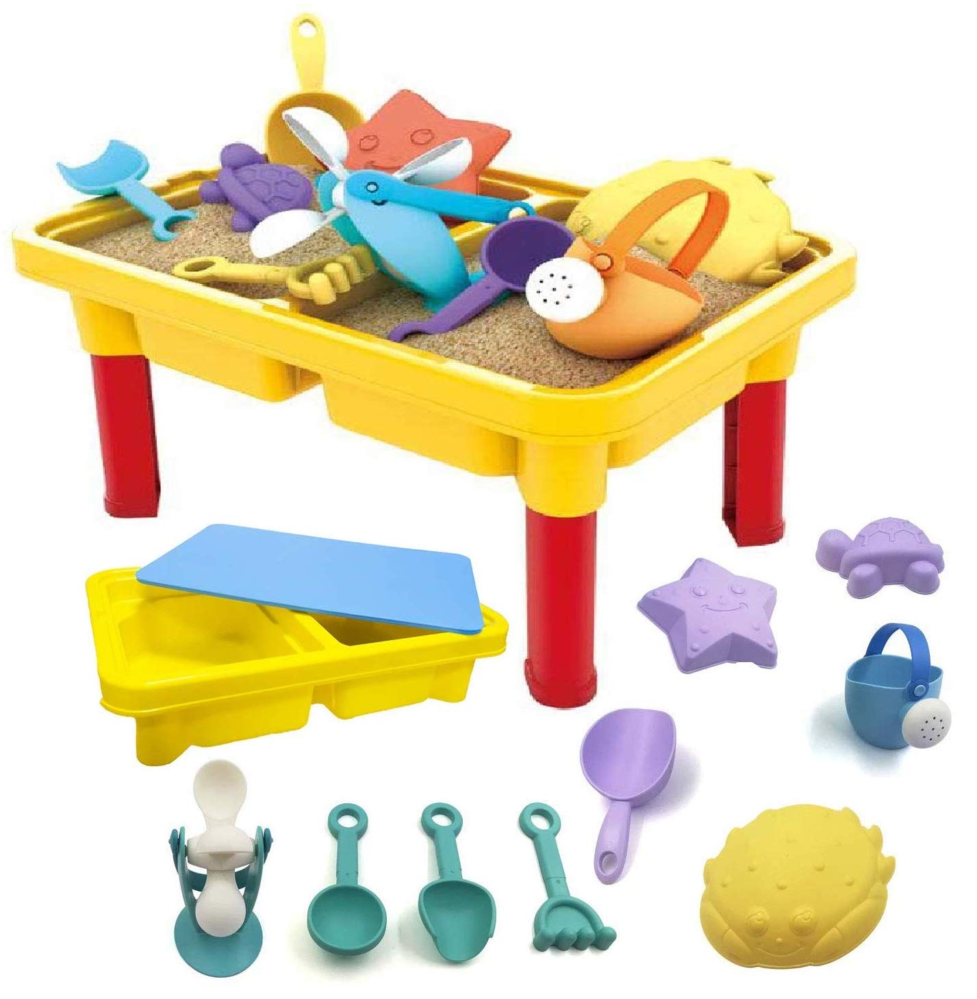 Buy Toys Bhoomi ABS Plastic Sand and Water Table with 15 Accessories