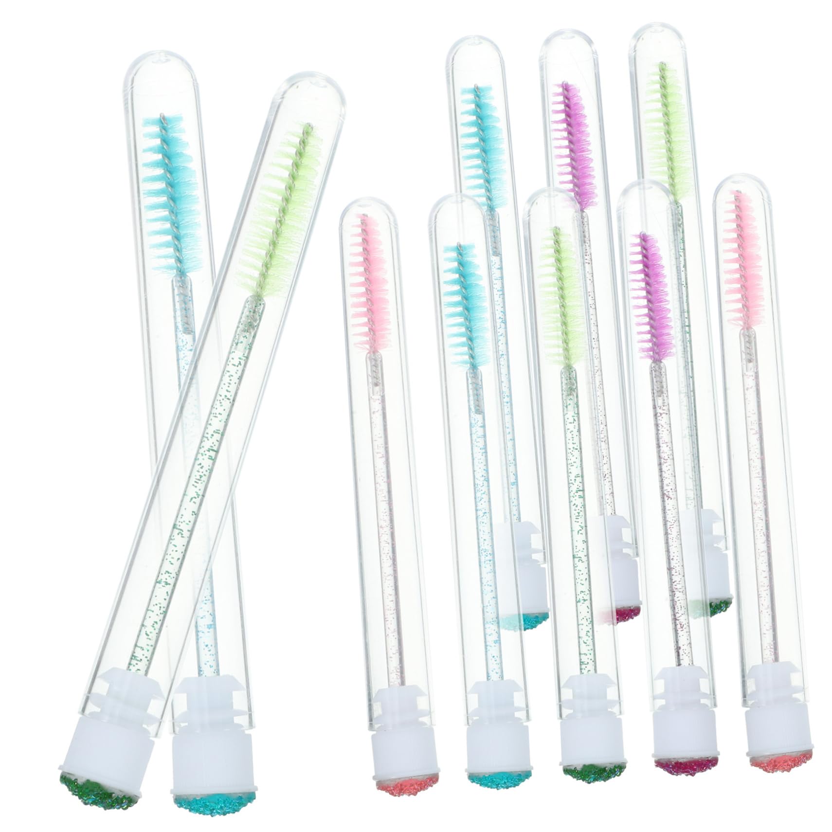 Didiseaon Eyelash Comb Set Lash Brow Tool Kit with Mascara Brush Extension Perfect for Makeup Artists Random Color