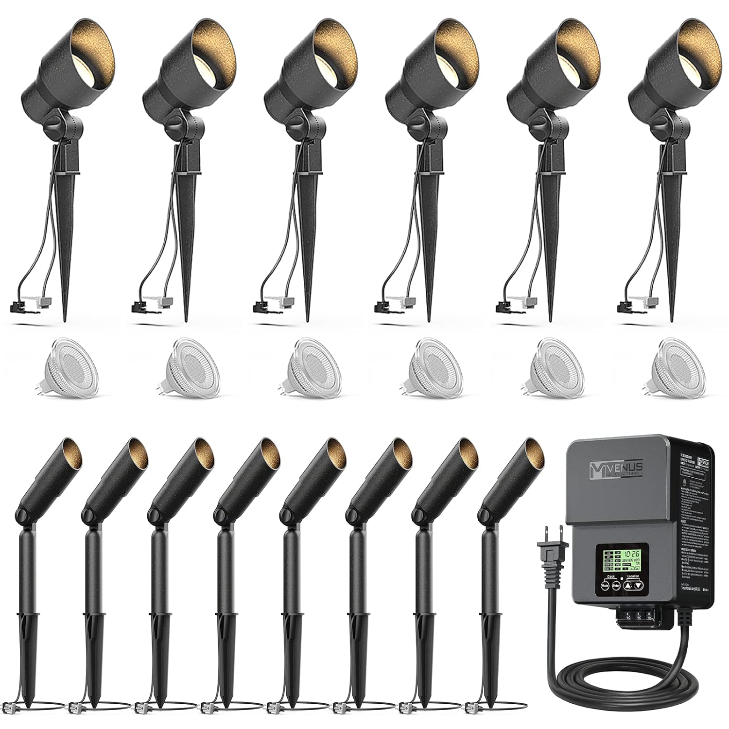 VENUS MANUFACTURING Low Voltage Well Lights Outdoor Landscape Lighting 4W 200 Lumen In-ground LED Landscape Lights Weatherproof 2800K Warm White 12V Deck Up-Lights For Yard Tree Garden Fence 4Pack - View #14