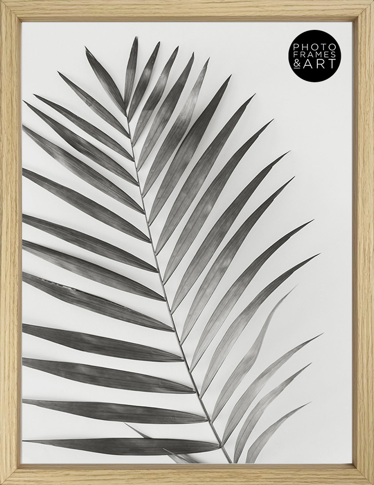 pf+a REAL GLASS 30x40cm Oak Effect Poster Frame - 30x40 cm Wooden Picture Frame