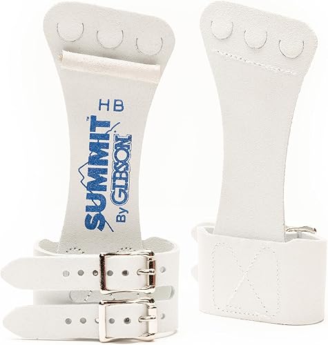 Gibson Summit High Bar Gymnastic Grips for Boys - Durable Leather Hand Grips for Gymnastics Bars Kids - Gymnastics Equipment & Accessories, Made in