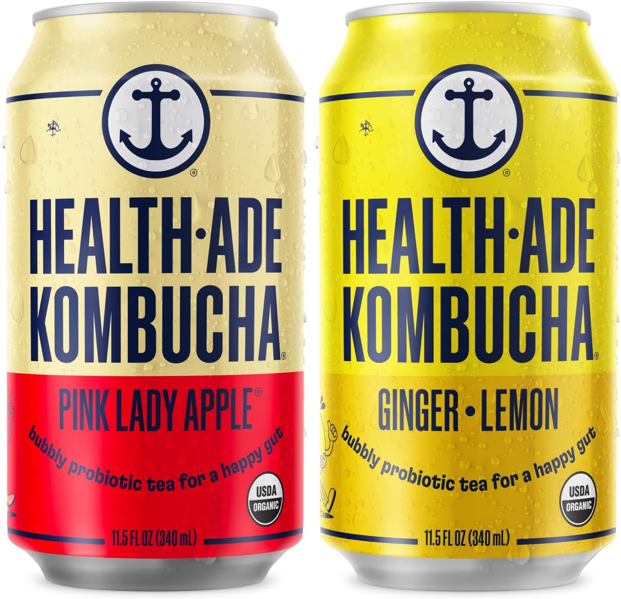 Canned Kombucha Tea Organic Drink, 12 Pack (11.5 Fl Oz)