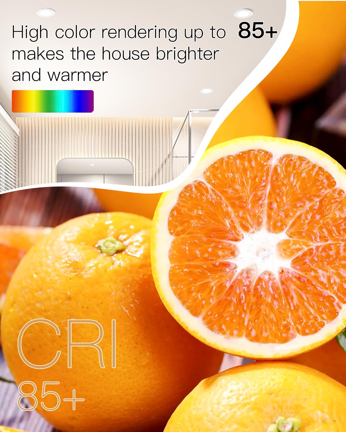 Foco LED empotrable (7 W, 700 lúmenes, 2700 K/4500 K/6000 K ajustable, foco de baño IP44, lote de 10 unidades, redondo, ultra delgado Downlight de metal, color blanco