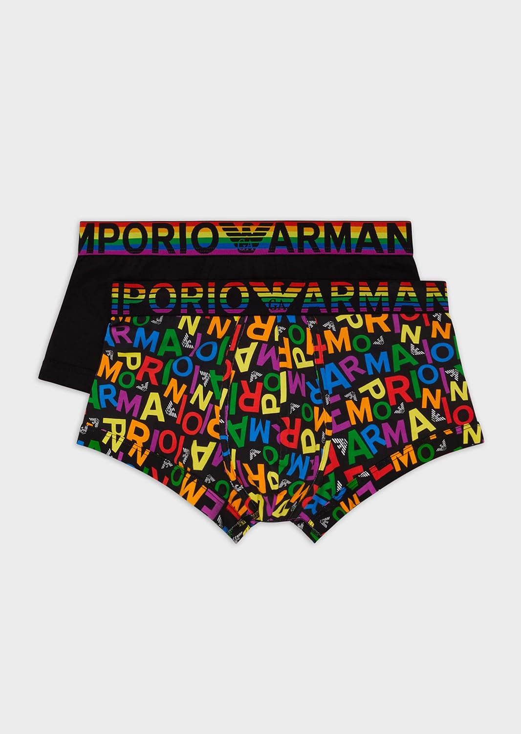 Emporio Armani Rainbow Logo 2-Pack Trunks