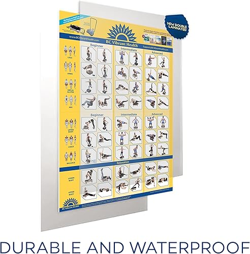 Miniatura 4 de Póster de vibración de cuerpo completo, placa de vibración de cuerpo entero, tabla de ejercicios, póster de entrenamiento para máquina de ejercicios