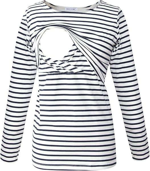 Smallshow Women's Long Sleeve Nursing Top 3 Pack - 1