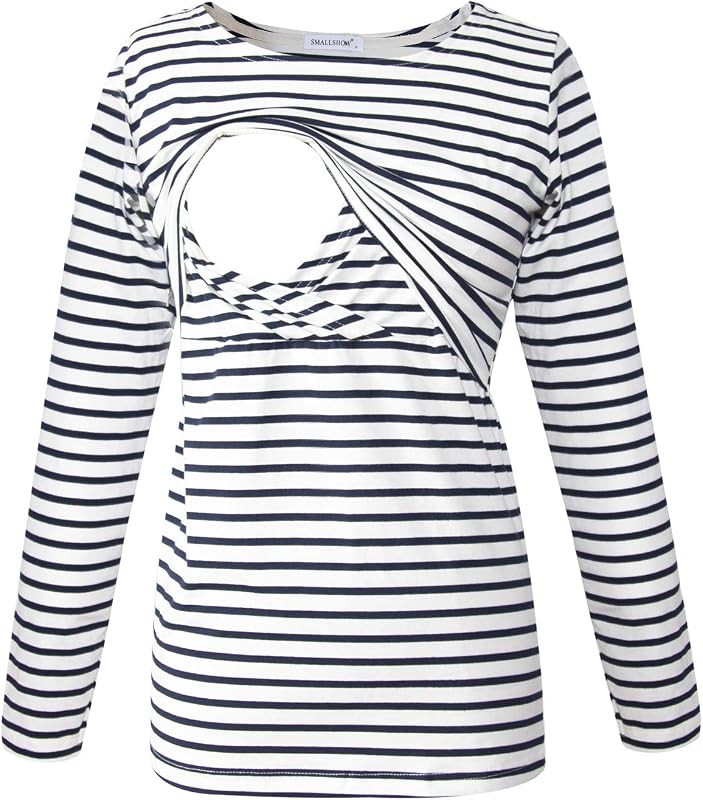 Smallshow Women's Long Sleeve Nursing Top 3 Pack