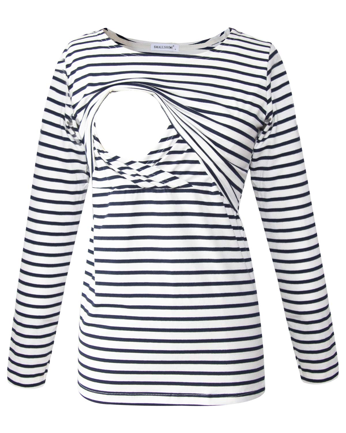 Smallshow Damen Stillshirt Langarm Umstandsshirt 3er Pack - 2