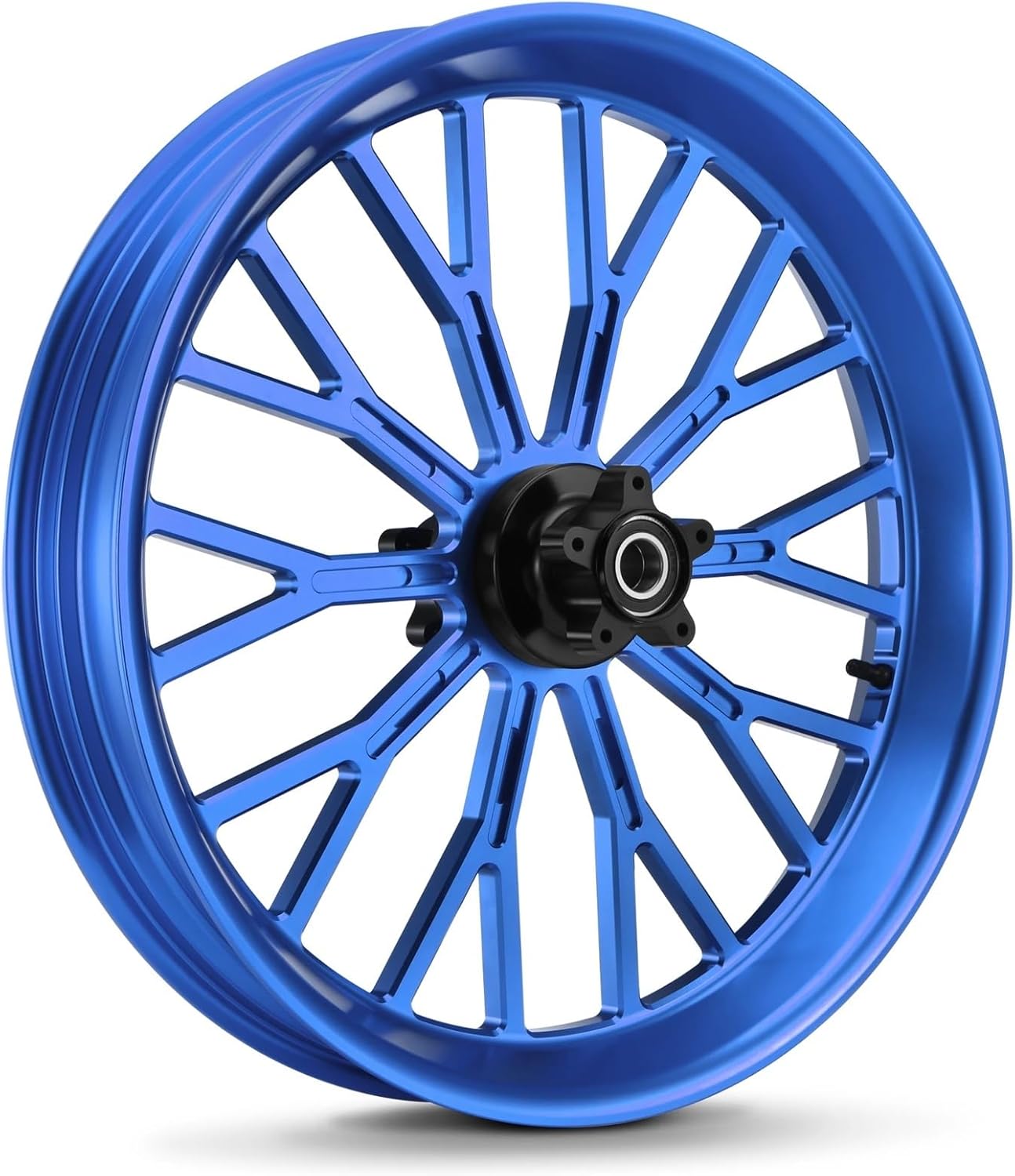 Motorcycle 21"×3.5" Front Wheel Rim Compatible With Harley 2008-Up Touring Street Glide/Road King/Electra Glide With ABS/NON(Front 21 inch Blue)