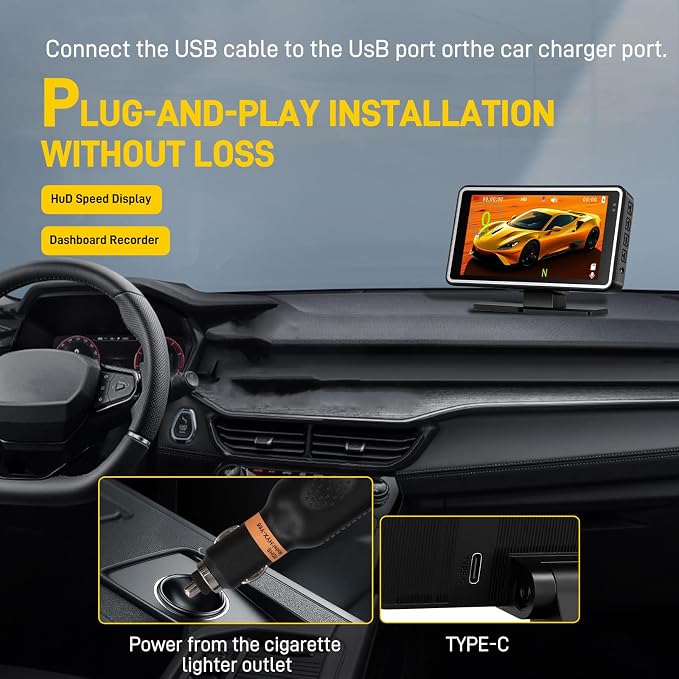 CAMECHO Cámara para Autos WiFi 1080P con Pantalla IPS 5" miniatura 9