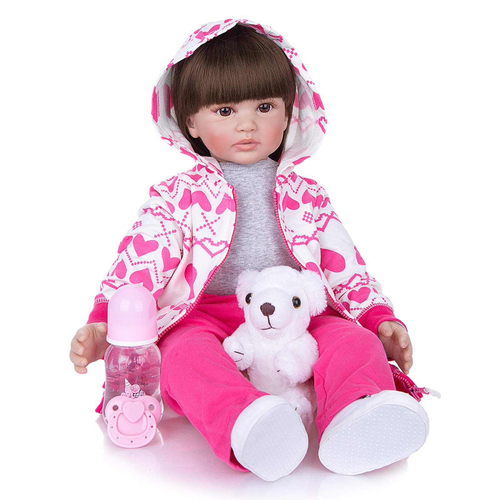 Hey shopSilicone doll 24 inch simulation reborn baby doll simulation doll children toy