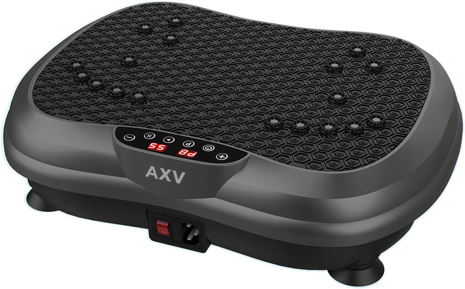 AXV Vibration Plate Exercise Machine Whole Body Workout Vibrate Fitness Platform Lymphatic Drainage Machine for Weight Loss Shaping Toning Wellness Home Gyms Workout