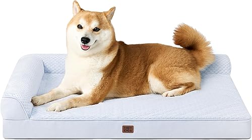 Miniatura 43 de EHEYCIGA Cama extra grande para perro torpedica, cama XL de espuma viscoelástica para perro con funda extraíble lavable, sofá impermeable para
