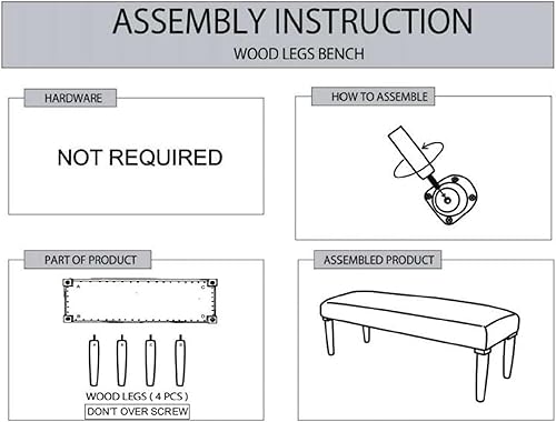 Miniatura 9 de LR Home Cream - Banco para interiores (1'6" x 3'11" x 1'4"