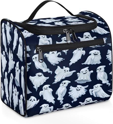 Miniatura 2 de The Halloween Funny Texture Toiletry Bag for Women Travel Makeup Organizer with Hanging Hook Traveling Cosmetic Bags for Toiletries Accessories