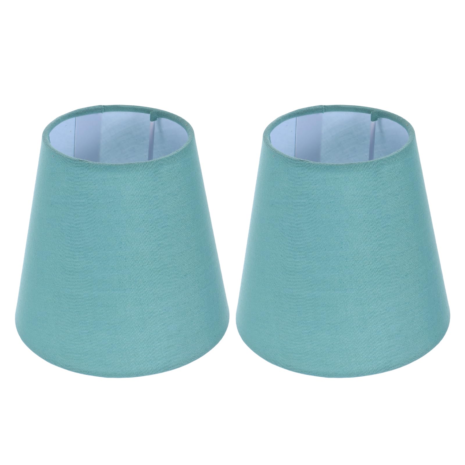 Tofficu 2Pcs Small Lamp Shades for Chandeliers and Floor Lamps Drum Shape with Simple Installation and Good Decoration Modern Vintage Style Light Covers for Household Use