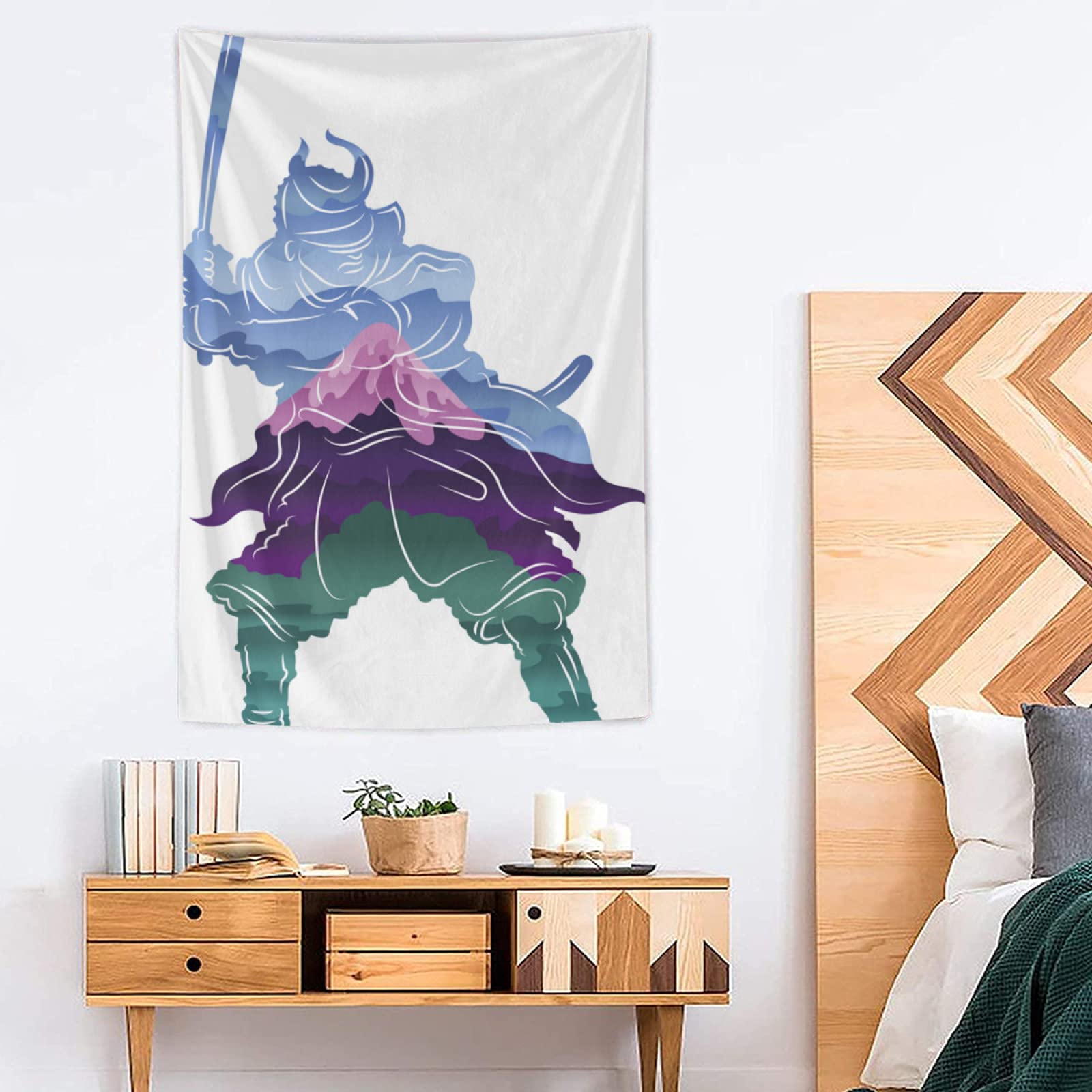 Mutakin Arazzo Samurai Giapponese 152x101 Cm - Poster Da Parete Per Camera Da Letto E Soggiorno