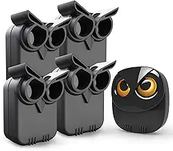 Alarme , sem fio, longo alcance de 800 m, sensor e detector resistente ao clima externo, alerta, monitoramento e proteção de propriedade externa/interna, casa e escritório – 1 receptor e 4 sensores