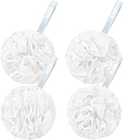 Vista 11 de AmazerBath - Esponja vegetal de 2.65 onzas, esponja de baño exfoliante para el cuerpo, juego de 4 unidades, colores neutros (grande)