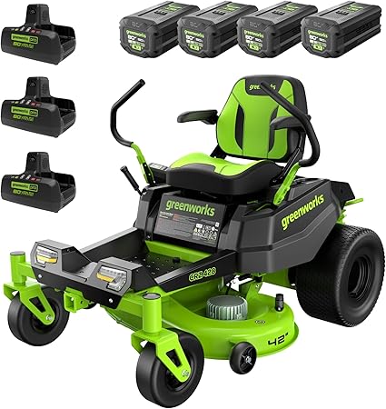 Greenworks 80V 42-inch Zero Turn Riding Lawn Mower