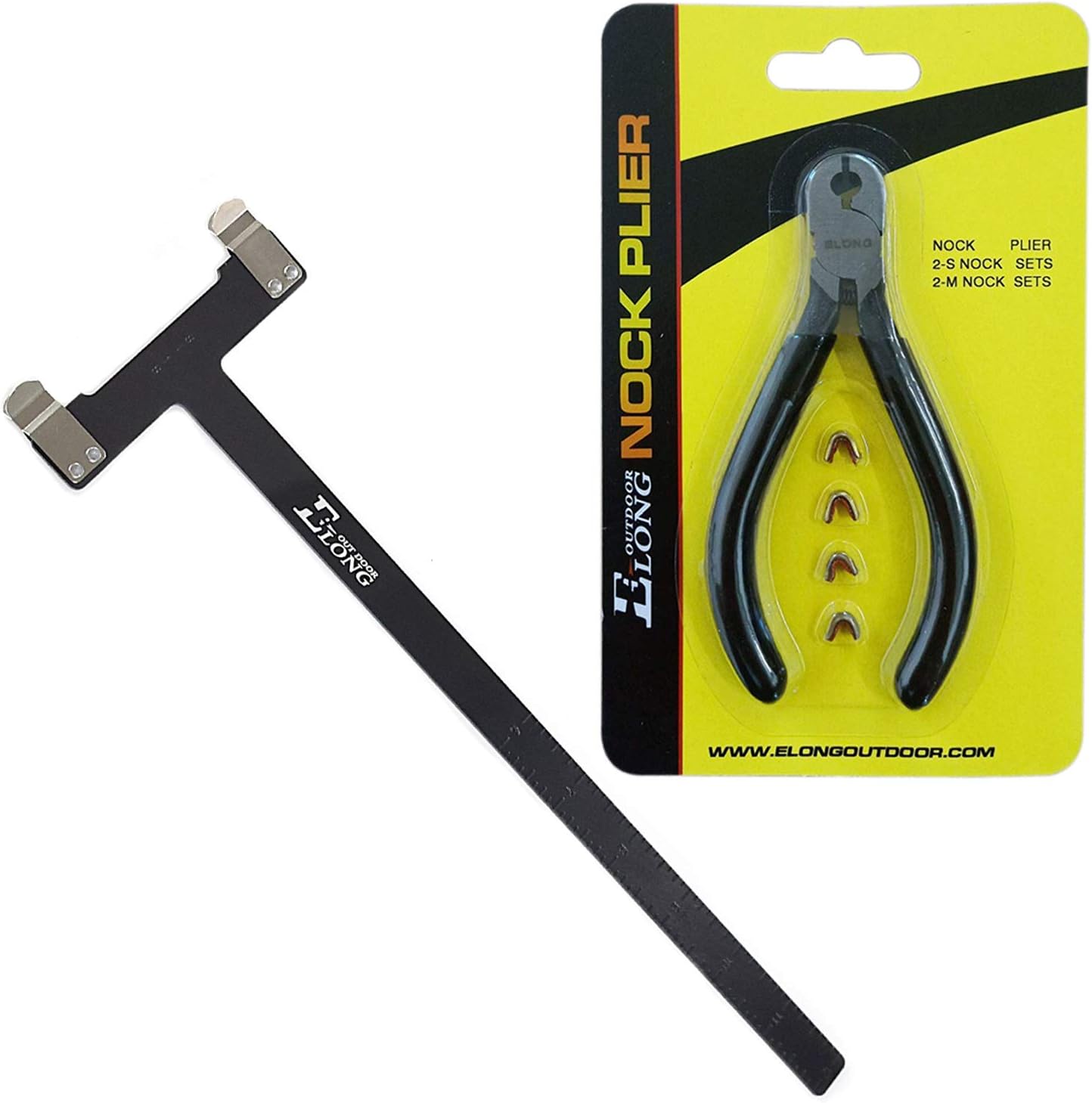 Nock Pliers Set, 4 String Nocking Points, Bow T Square Shooting Target Practise