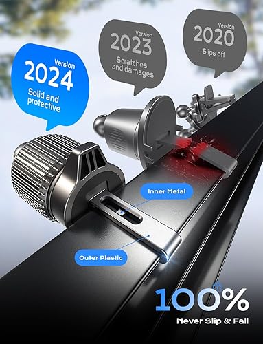 Miniatura 5 de CHGeek Cargador de coche Magsafe de 15 W, cargador de coche inalámbrico, soporte magnético para teléfono para iPhone 16 15 14 13 Magsafe Case,