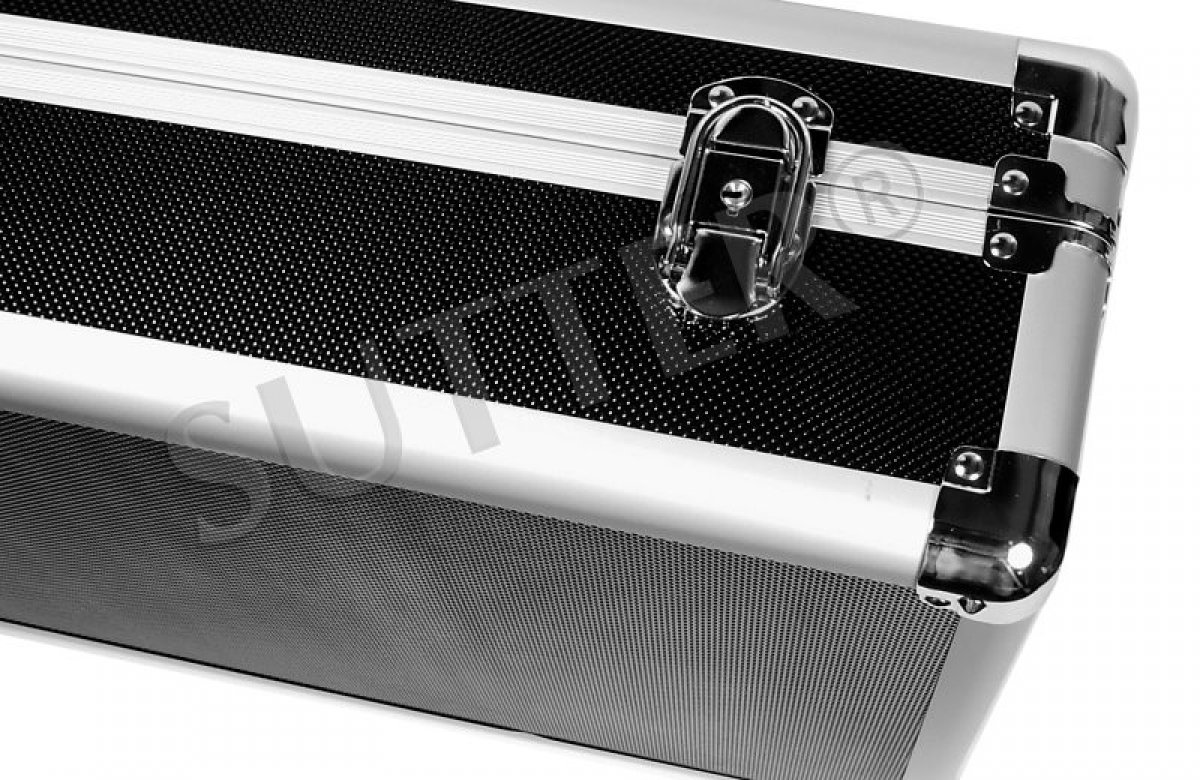 Malette Pistolet En Aluminium 62x36x14 Cm - SUTTER Premium - Verrouillable, Mousse Intérieure, Résiste Aux Chocs - Pour Armes Et Optiques