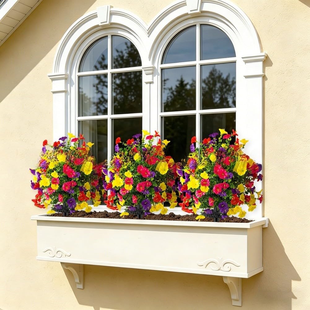Fiori artificiali in seta con eucalipto, composizione floreale realistica per la casa e il giardino, 56 cm (rosa viola)