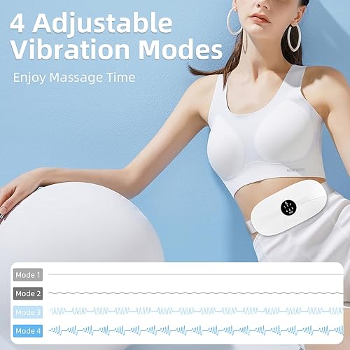 Miniatura 4 de kissleaf Almohadilla térmica, almohadilla térmica portátil inalámbrica de calentamiento rápido, almohadillas térmicas con 3 niveles de calor y 3