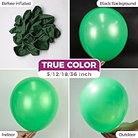 Vista 20 de Bezente Globos de látex verde lima para fiesta, paquete de 100 globos de color verde claro de 12 pulgadas, globos redondos de helio verde fruta