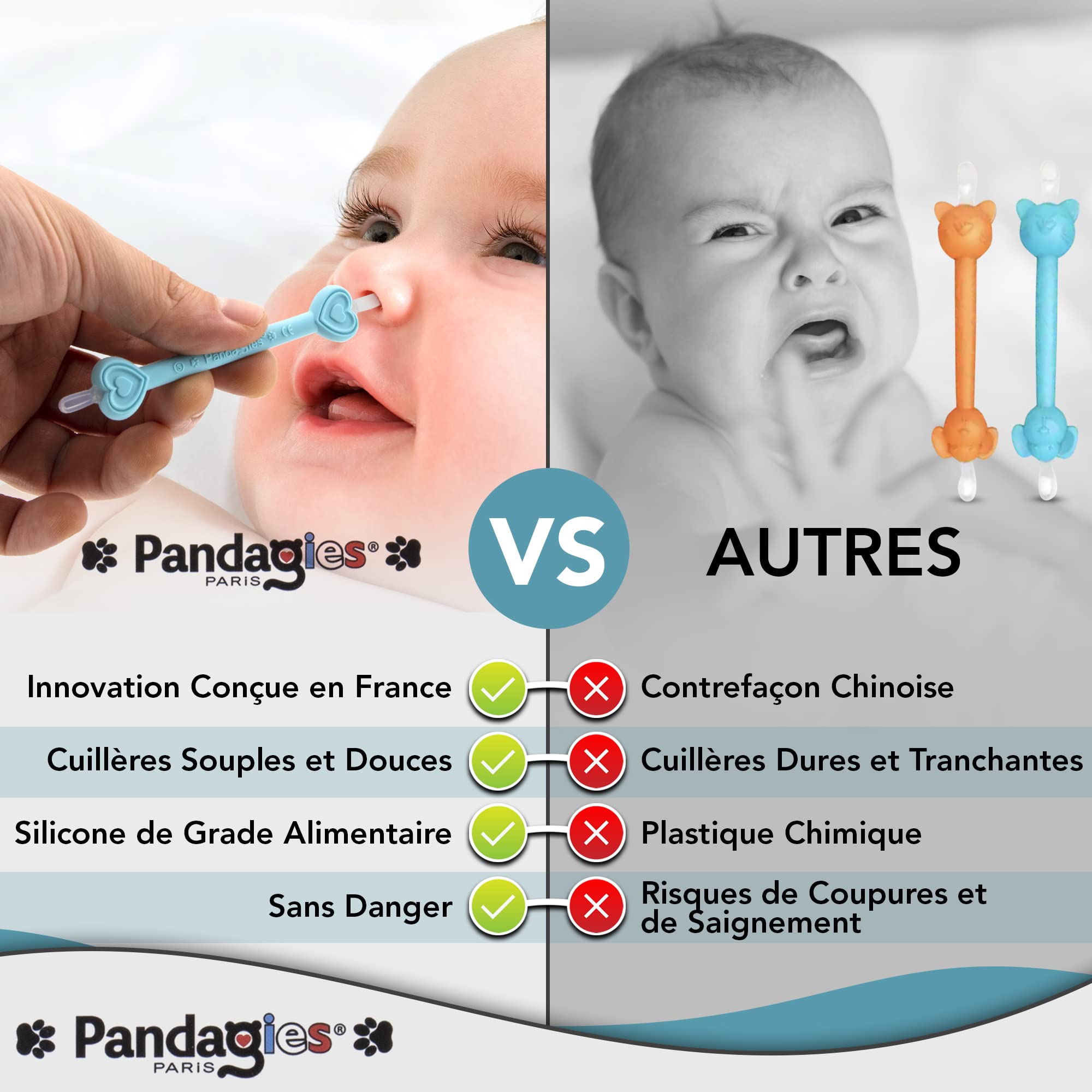 Nettoyeur Nasale Cure Nez et Oreilles Bébé – Compatible Mouche bébé Aspirateur Nasal Nourrisson – Mouche Nez – Sérum Physiologique – Pince de Nettoyage du Nez – Déboucheurs Oreilles – Seringue Nasale.