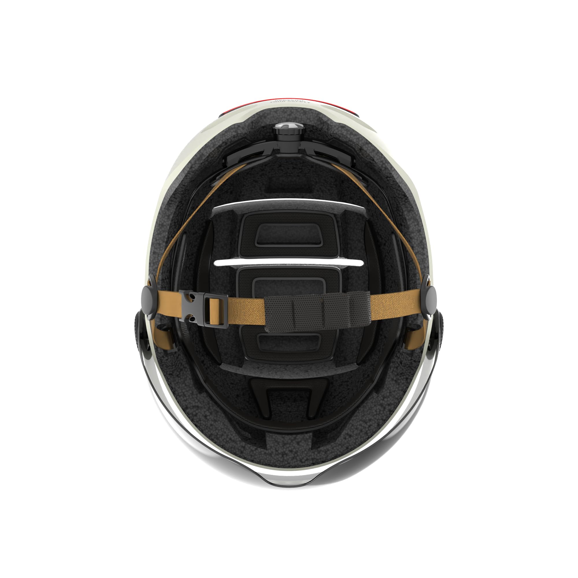 LIVALL L23 Smart Fahrradhelm für Damen und Herren, NTA-Norm 8776 City Helm mit abnehmbarem Visier, intelligenter LED-Beleuchtung, Bremslicht, Sturzerkennung und SOS-Alarm, Weiß, Größe M 54-58 cm