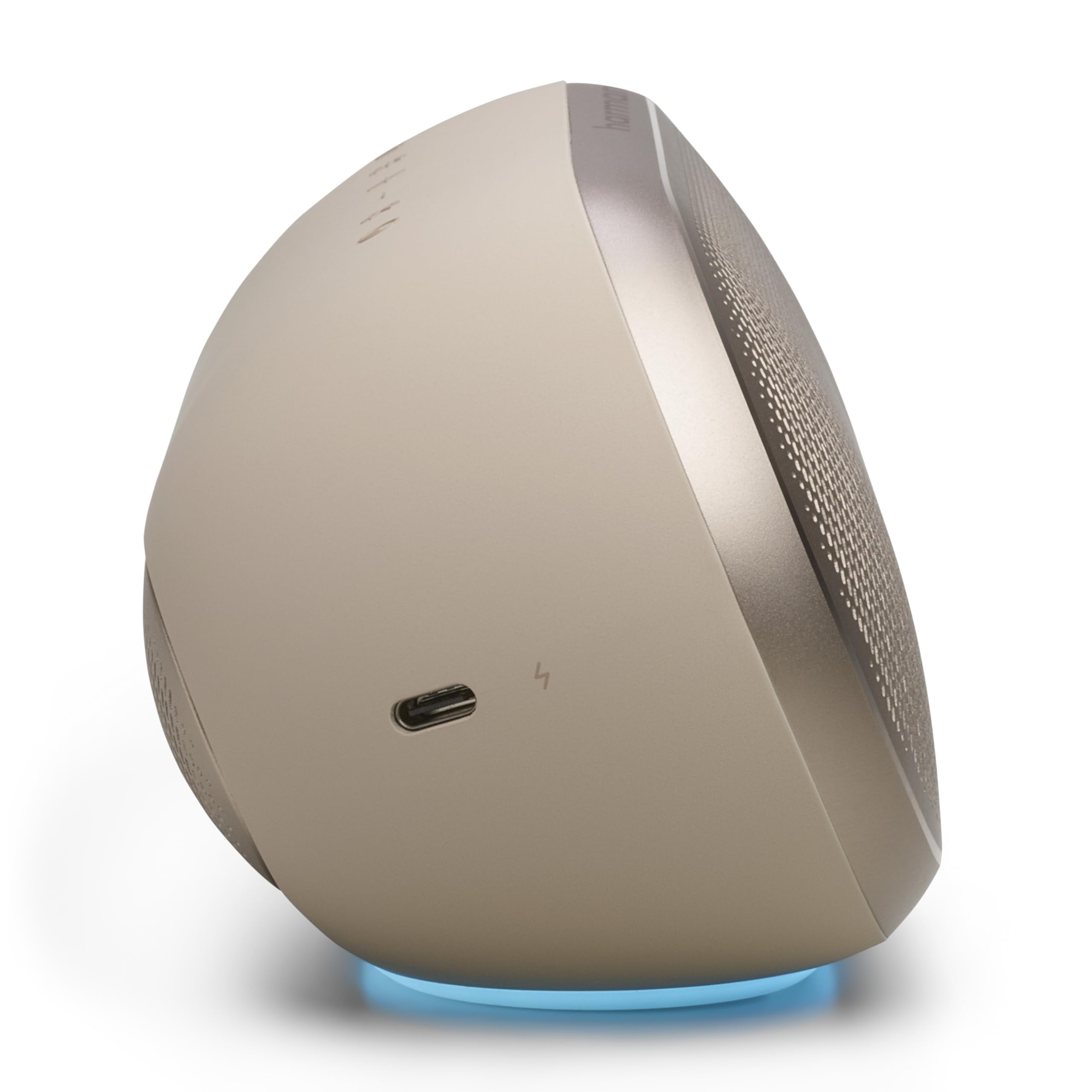 Harman Kardon Luna 2 - Altavoz Bluetooth inalámbrico con Refuerzo de Sonido AI, luz Ambiental, IP67 Impermeable y Resistente al Polvo, batería integrada para 12 Horas de reproducción, conexión