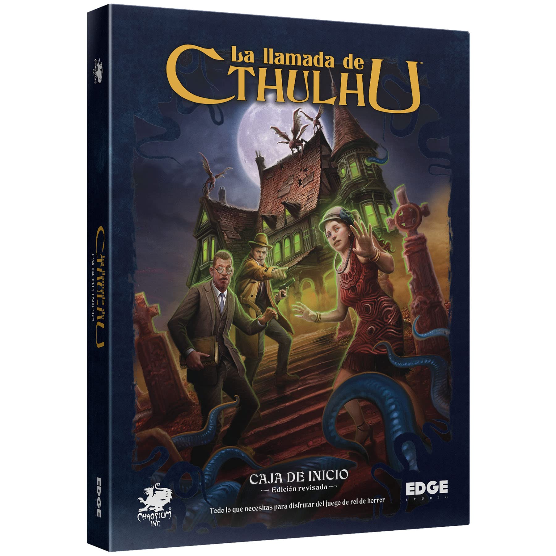 Edge Studio | Caja de inicio: La llamada de Cthulhu Edición revisada | Juego de Rol de Investigación y Terror | A Partir de 12 Años | De 2 a 6 Jugadores | 30-120 Minutos por Partida | Español