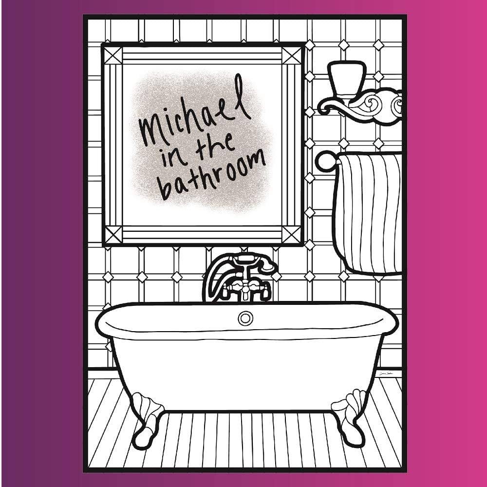 Coloring Broadway - BE More CHILL Inspired Coloring Pages (Set of 4) “It's from Japan” Collection, Broadway Musical Merchandise, Ideal Gift for a Broadway Theater Lover image 4