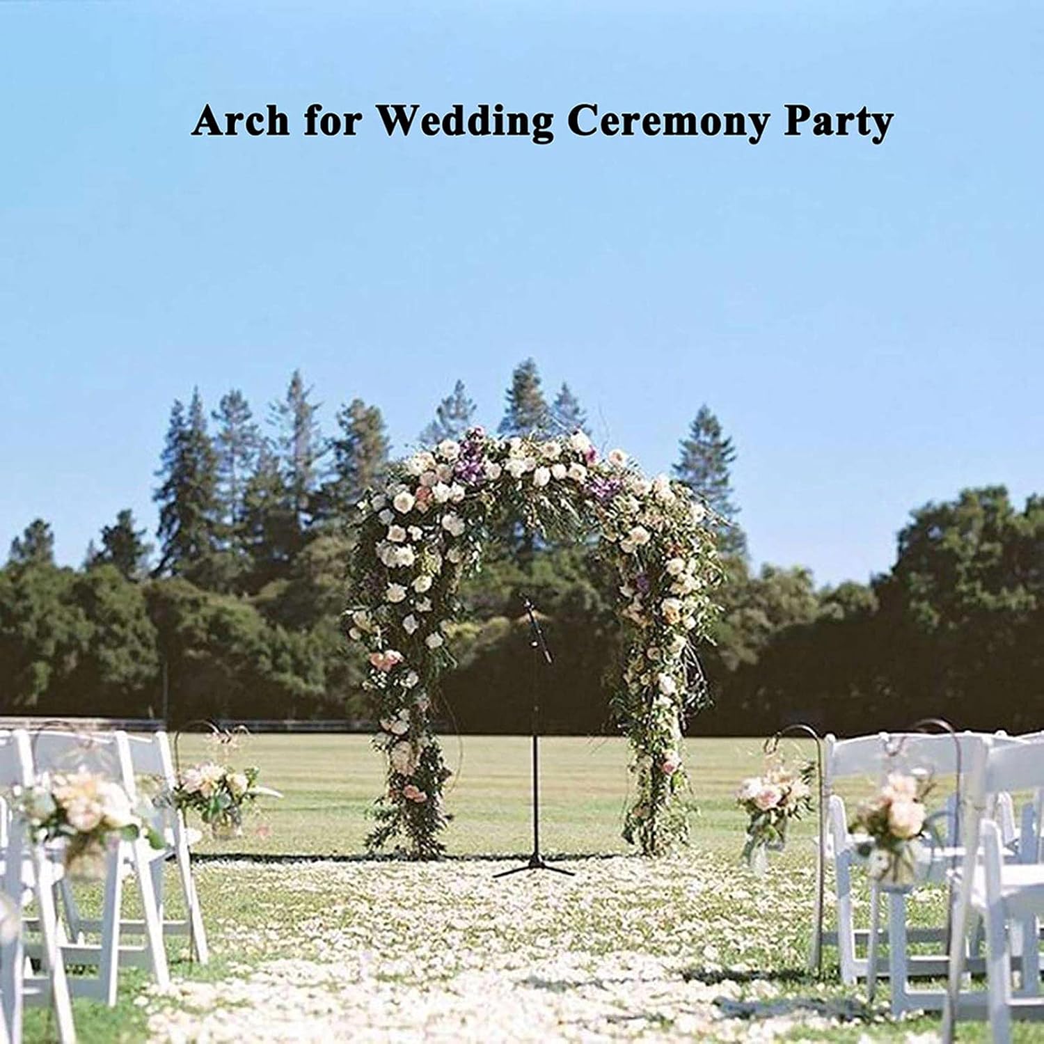 Garden Arbors, Metal Arch with Lightweight, Pergola Arbor for Wedding,Weather Resistant Free-Standing Arched Trellis, Garden, Party Decoration, Climbing Plant, Indoor Outdoor