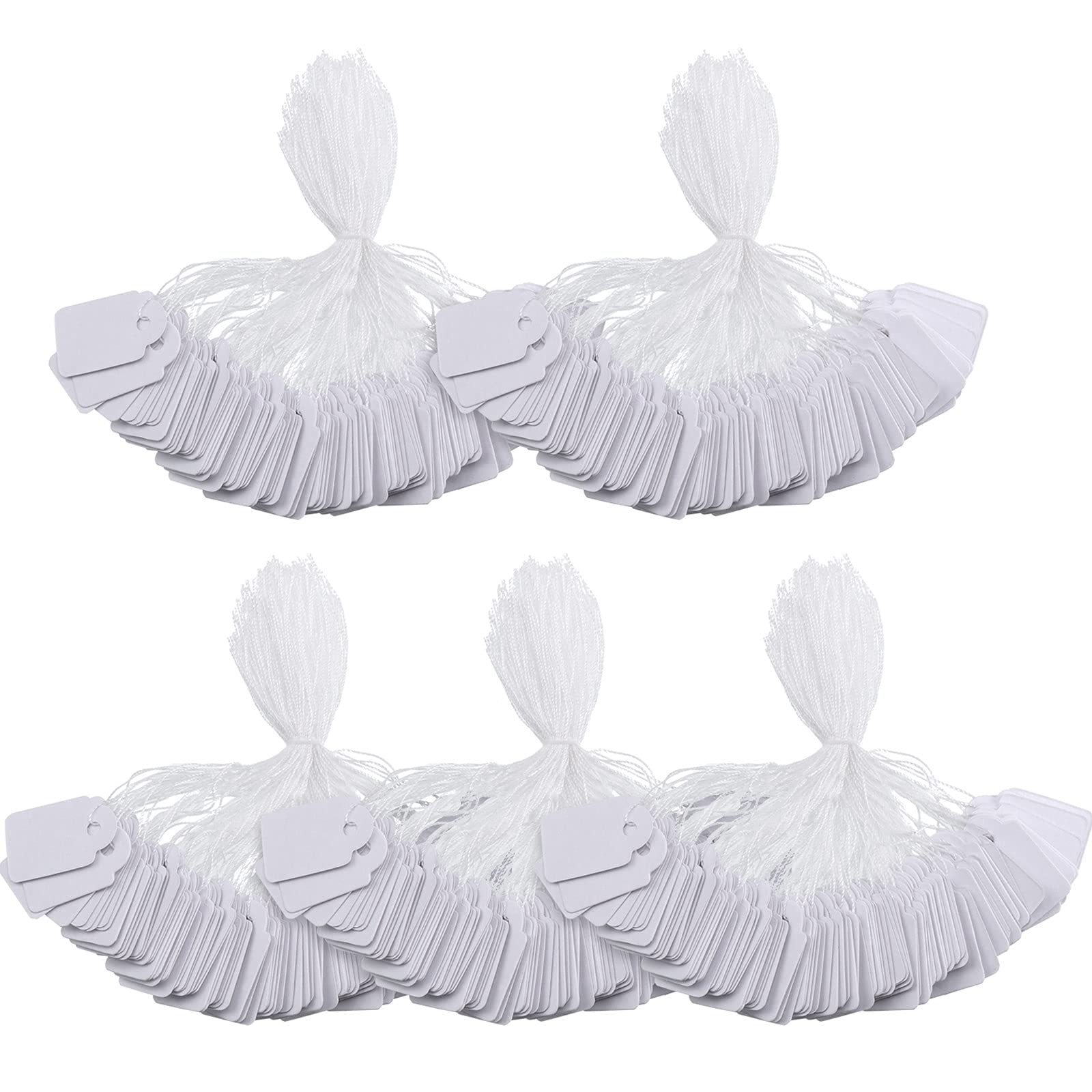 Outus 500 Pack White Price Tags With String Attached For 35 X 22 Mm, 713072677222 - View #2