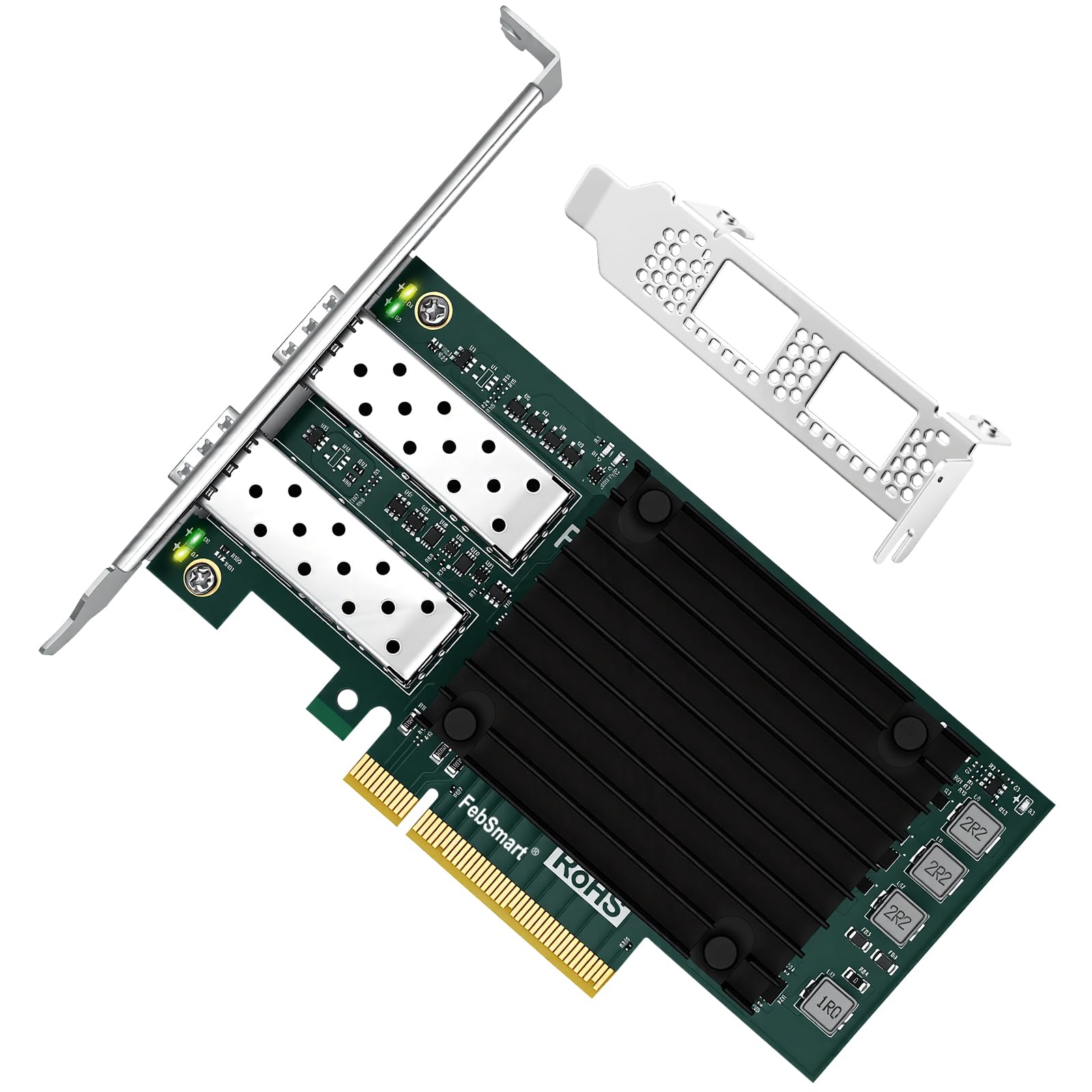 Interfaccia PCIE GEN 3.0 X8 a 2X 25GbE SFP28 porte ottiche Adattatore di rete RDMA convergente, Adattatore Ethernet PCIE, Scheda NIC PCIE, Controller Ethernet Broadcom BCM57414 2X 25Gb/s SFP28