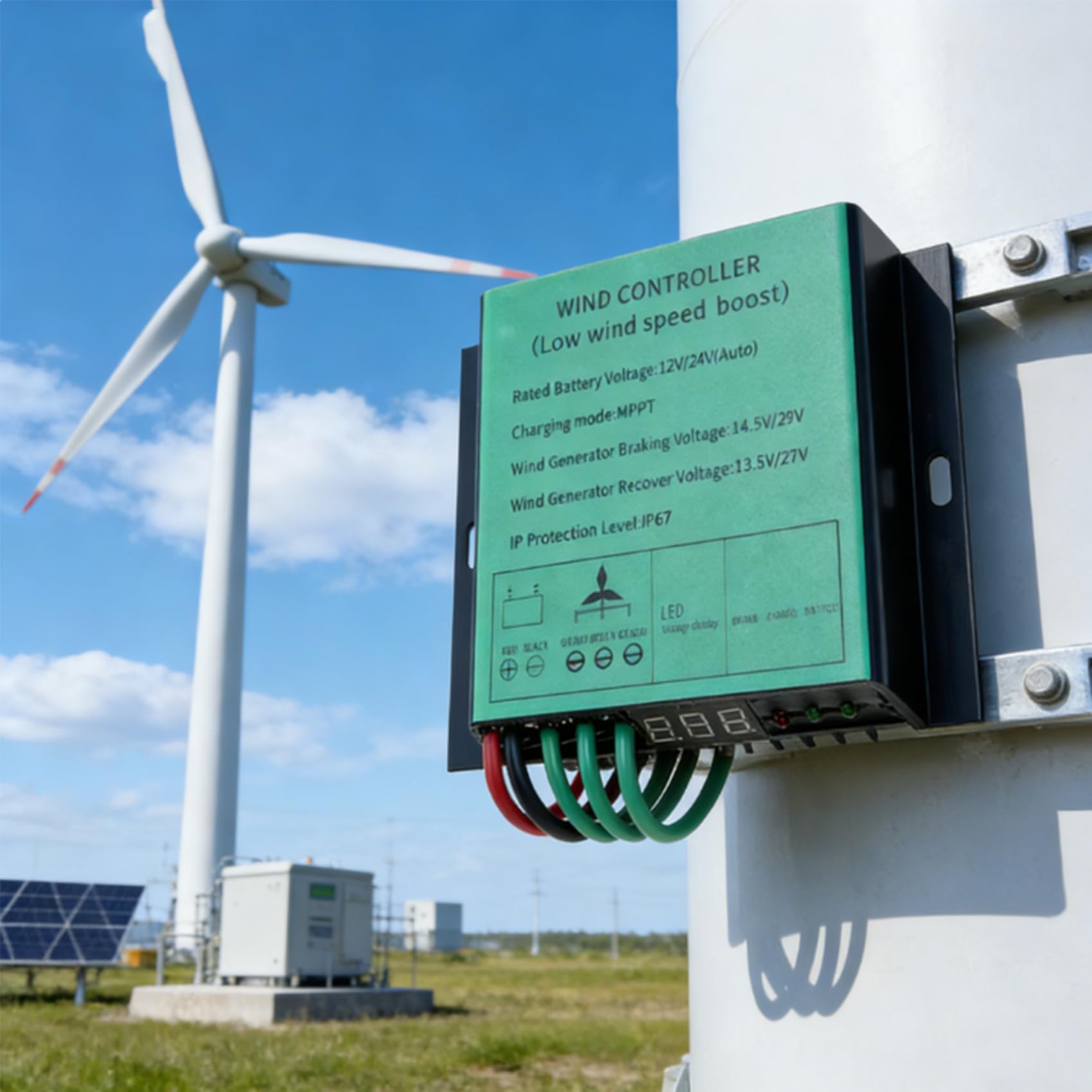 Regolatore di carica MPPT per turbine eoliche, 20000 W, trifase, 12 V/24 V/48 V, per generatori di energia eolica.