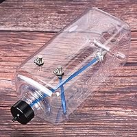 Vista 4 de Tanque de combustible RC, 8.8-50.7 fl oz, entrada de 0.177 in, salida de 0.197 in, tanque de combustible de plástico transparente, piezas