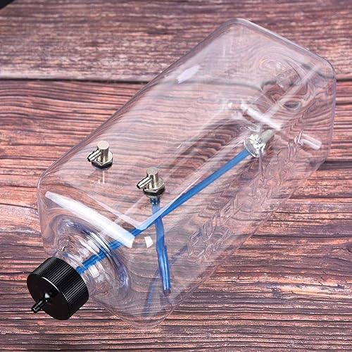 Miniatura 4 de Tanque de combustible RC, 8.8-50.7 fl oz, entrada de 0.177 in, salida de 0.197 in, tanque de combustible de plástico transparente, piezas de