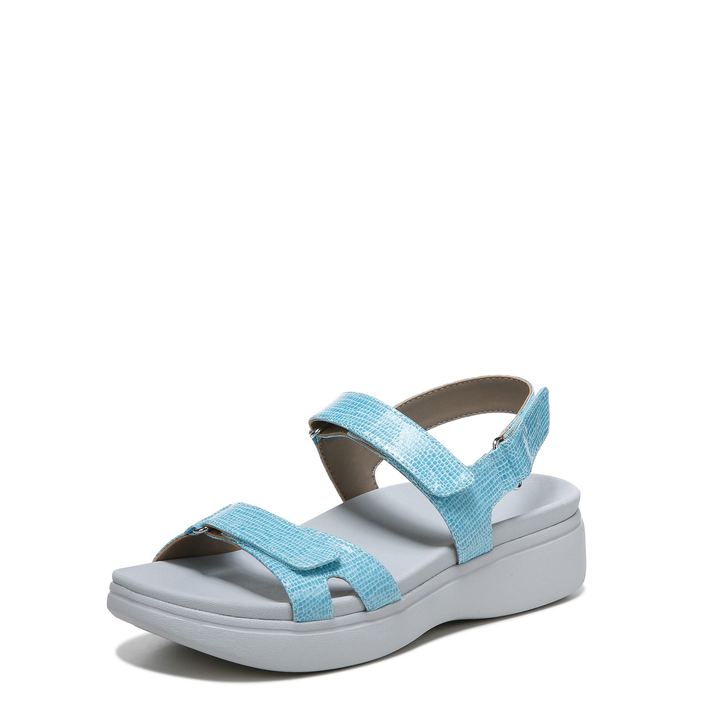 Vionic Women's Sunrise Nuala Adjustable Platform Sandal- Supportive Hook-and- Loop Wedge Sandals That Include Three-Zone Comfort with Orthotic Insole Arch Support, Medium Fit Dress Sandals for Ladies