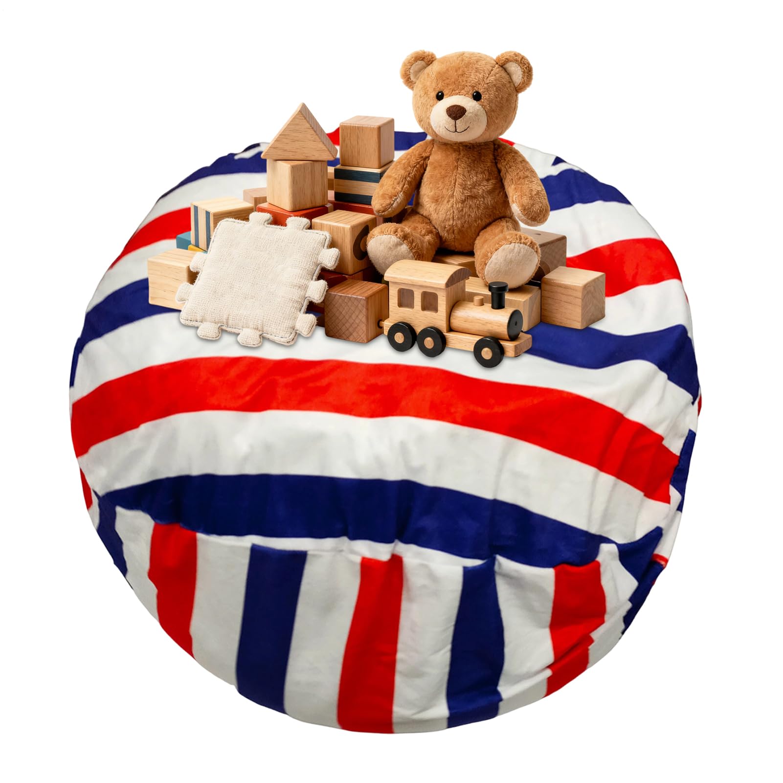 Pouf animal en peluche parfait pour créer un coin lecture dans la chambre