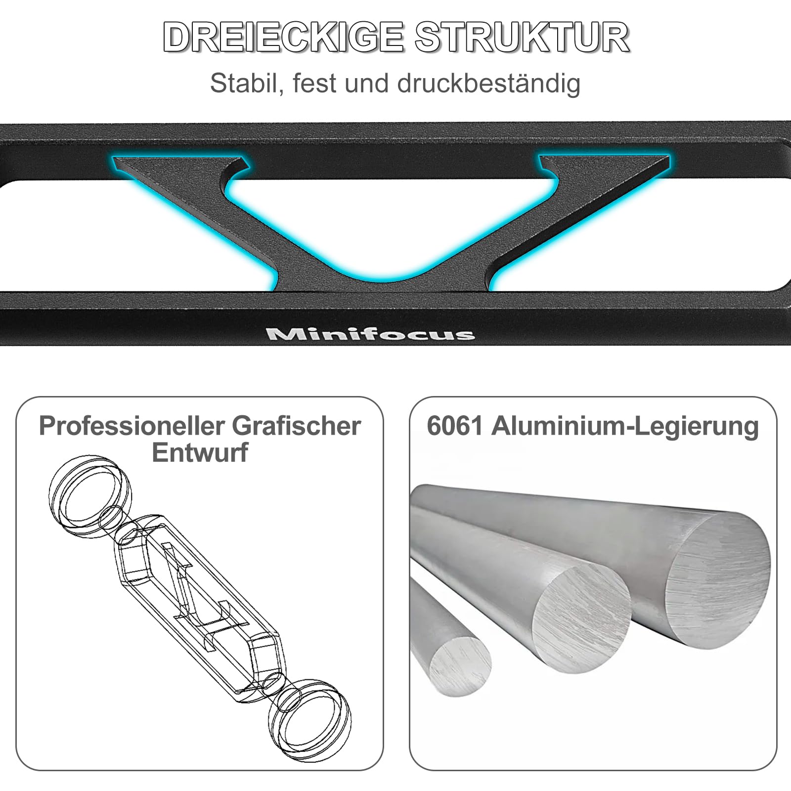 Aluminiumlegierung Verlängerungsarm 8" Doppelkugelkopf CNC Arm System für Stroboskop Videoleuchte Tauchkamera